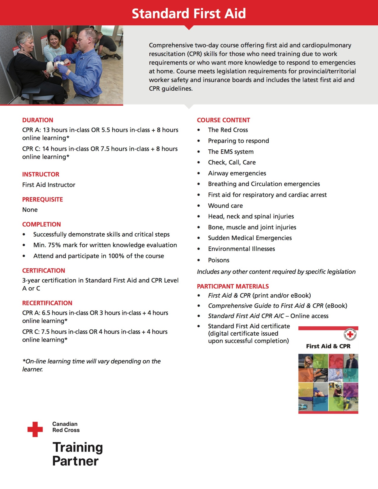 Life Skills First Aid - Standard First Aid Course